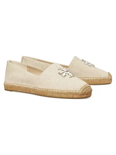 Tory Burch Women's Eleanor Canvas Espadrilles - New Cream - Size 9.5 | Thumbnail 2 Tory Burch Women's Eleanor Canvas Espadrilles - New Cream - Size 9.5 | Thumbnail 2