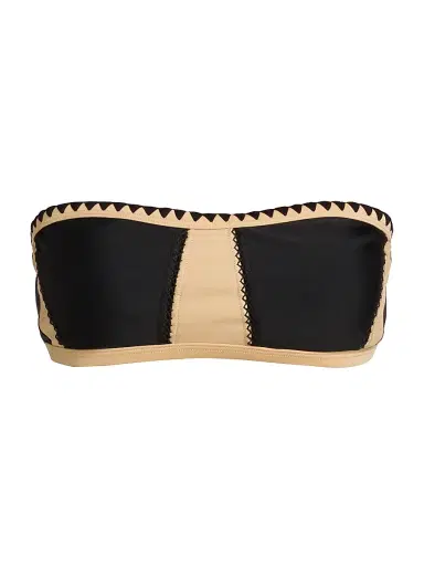 Ramy Brook Women's Leanna Embroidered Colorblocked Bikini Top - Black Colorblock | Thumbnail 1