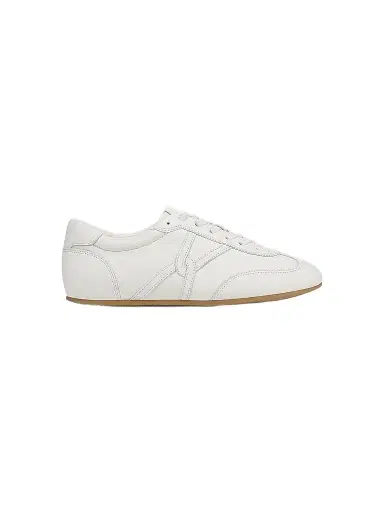 Veronica Beard Women's Riviera Logo Leather Low-Top Sneakers - Coconut - Size 12 | Thumbnail 1 Veronica Beard Women's Riviera Logo Leather Low-Top Sneakers - Coconut - Size 12 | Thumbnail 1