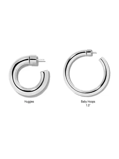 Jennifer Fisher Women's Samira Hoop Earrings - Silver | Thumbnail 3 Jennifer Fisher Women's Samira Hoop Earrings - Silver | Thumbnail 3
