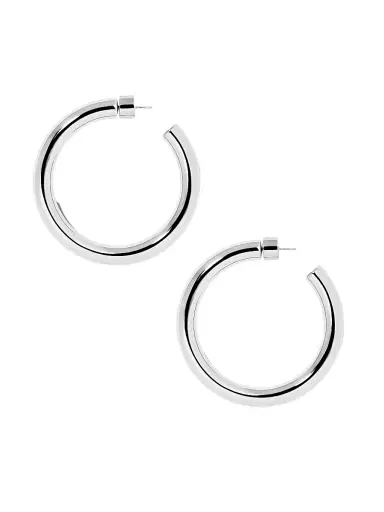 Jennifer Fisher Women's Samira Hoop Earrings - Silver | Thumbnail 1 Jennifer Fisher Women's Samira Hoop Earrings - Silver | Thumbnail 1