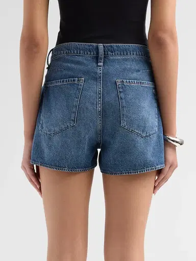 rag & bone Women's Nolan Drawstring Denim Shorts | Thumbnail 3