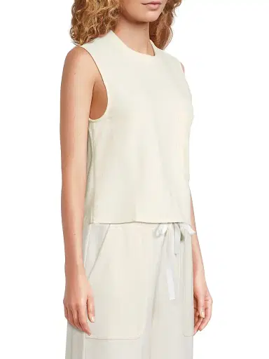 TWP Women's Short Muscle Cotton-Blend Tank - | Thumbnail 4