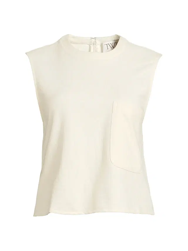 TWP Women's Short Muscle Cotton-Blend Tank -
