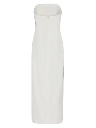 Milly Women's Clara Palm Embellished Strapless Maxi Dress - White Multi - Size 12 | Thumbnail 2 Milly Women's Clara Palm Embellished Strapless Maxi Dress - White Multi - Size 12 | Thumbnail 2