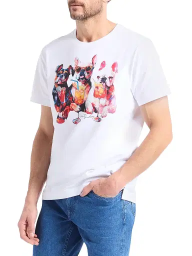Robert Graham Men's Hair Of The Dog Knit T-Shirt | Thumbnail 4 Robert Graham Men's Hair Of The Dog Knit T-Shirt | Thumbnail 4