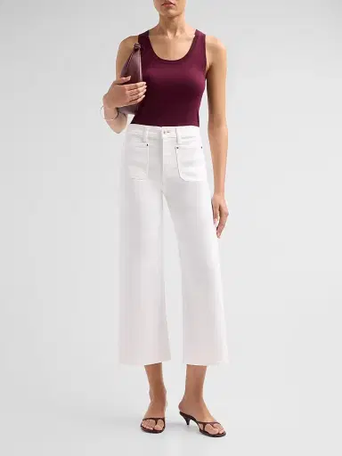 Frame Women's Le Slim Palazzo Crop Jeans - Au Natural Clean - Size 31 | Thumbnail 2 Frame Women's Le Slim Palazzo Crop Jeans - Au Natural Clean - Size 31 | Thumbnail 2
