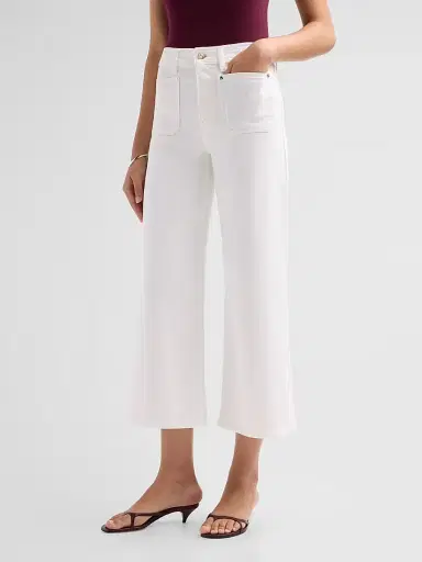 Frame Women's Le Slim Palazzo Crop Jeans - Au Natural Clean - Size 31 | Thumbnail 4 Frame Women's Le Slim Palazzo Crop Jeans - Au Natural Clean - Size 31 | Thumbnail 4