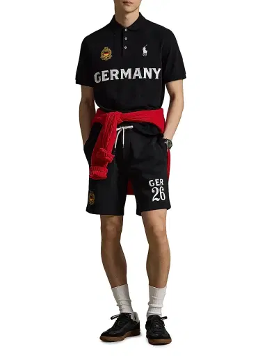 Polo Ralph Lauren Men's Germany Knit Cotton Polo Shirt - Polo Black - Size XL | Thumbnail 2