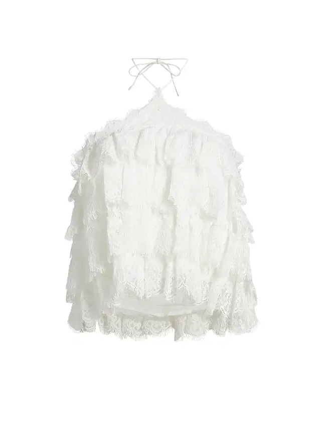 Ronny Kobo Women's Ophelia Tiered Lace Top - White