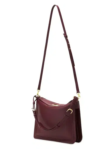 Lanvin Women's Compagnon Asymmetrical Crossbody Bag in Leather - Bacchus | Thumbnail 2