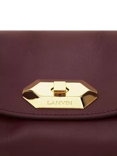 Lanvin Women's Compagnon Asymmetrical Crossbody Bag in Leather - Bacchus | Thumbnail 5