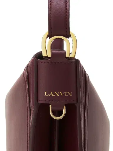 Lanvin Women's Compagnon Asymmetrical Crossbody Bag in Leather - Bacchus | Thumbnail 7