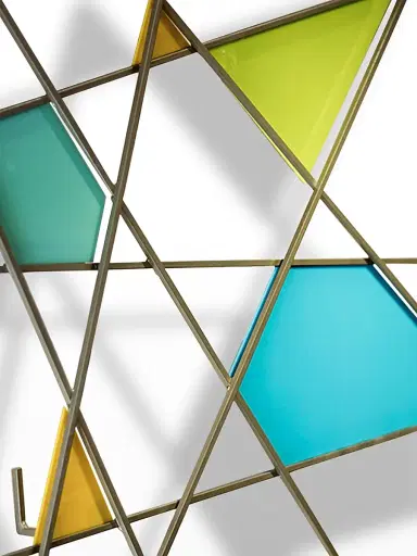 Karo Studios Geometric Glass & Metal Wall Sculpture | Thumbnail 3 Karo Studios Geometric Glass & Metal Wall Sculpture | Thumbnail 3