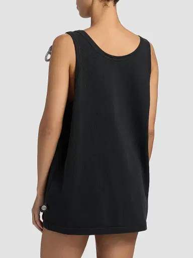 AREA Women's Crystal Knot Jersey Scoopneck Tank - Washed Black - Size XL | Thumbnail 5 AREA Women's Crystal Knot Jersey Scoopneck Tank - Washed Black - Size XL | Thumbnail 5