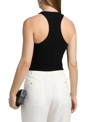 Ronny Kobo Women's Marcel Gathered Top - Black - Size XL | Thumbnail 5
