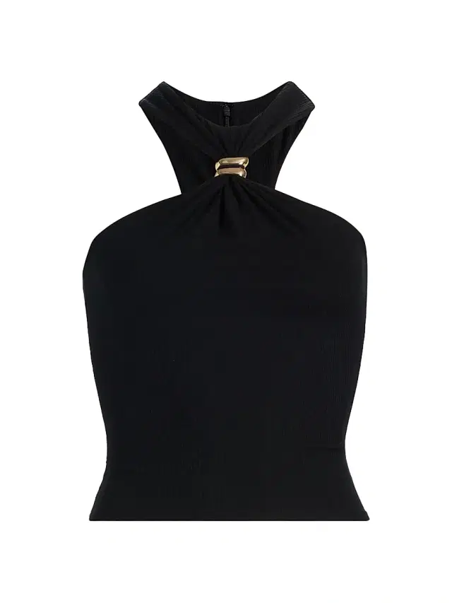 Ronny Kobo Women's Marcel Gathered Top - Black