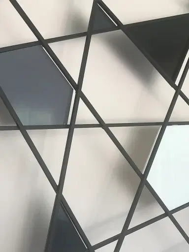 Karo Studios Triangulation Glass & Steel Wall Sculpture | Thumbnail 2 Karo Studios Triangulation Glass & Steel Wall Sculpture | Thumbnail 2