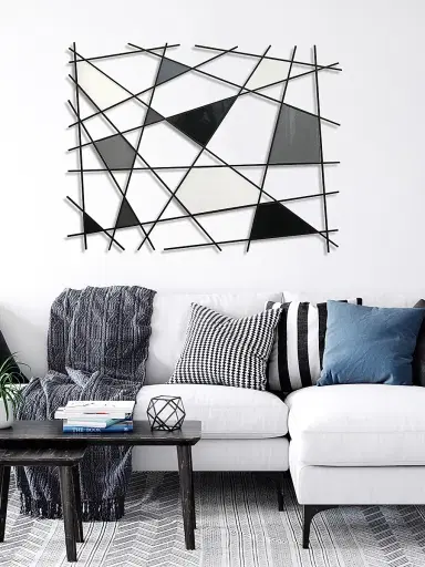 Karo Studios Triangulation Glass & Steel Wall Sculpture | Thumbnail 4 Karo Studios Triangulation Glass & Steel Wall Sculpture | Thumbnail 4
