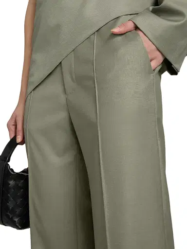 Ronny Kobo Women's Rowley Wool-Blend Pants - Sage - Size Small | Thumbnail 6 Ronny Kobo Women's Rowley Wool-Blend Pants - Sage - Size Small | Thumbnail 6