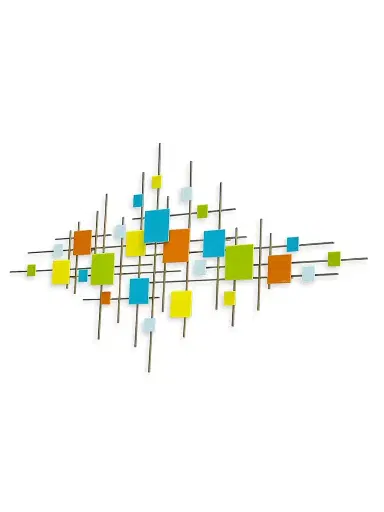 Karo Studios Linear Glass & Steel Wall Sculpture | Thumbnail 2 Karo Studios Linear Glass & Steel Wall Sculpture | Thumbnail 2