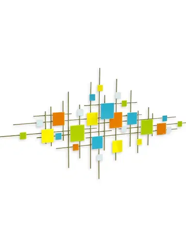 Karo Studios Linear Glass & Steel Wall Sculpture | Thumbnail 3 Karo Studios Linear Glass & Steel Wall Sculpture | Thumbnail 3