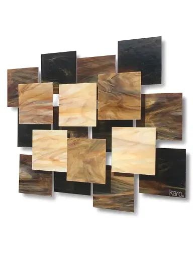 Karo Studios Cosmos Glass & Metal Wall Sculpture | Thumbnail 2