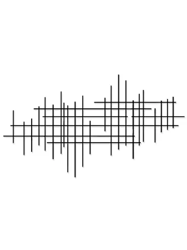 Karo Studios Linear Steel Wall Sculpture | Thumbnail 1 Karo Studios Linear Steel Wall Sculpture | Thumbnail 1