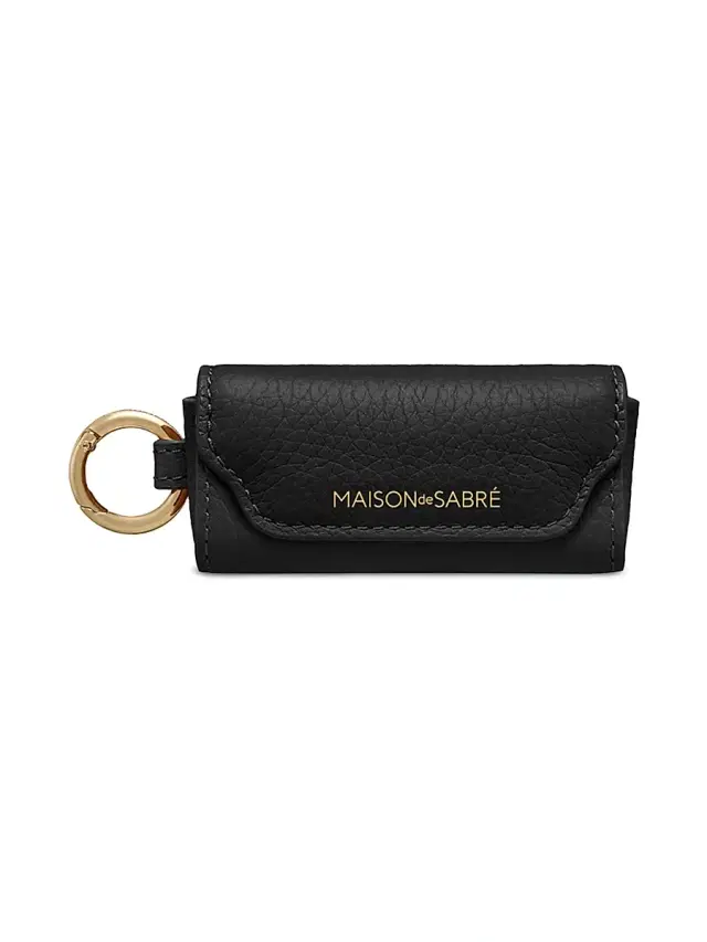 Maison de Sabre Women's Leather Lipstick Charm - Rouge Noir
