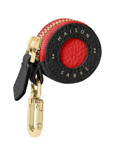 MAISON de SABRÉ Women's Leather AirTag Charm - Pomegranate Caviar | Thumbnail 3 MAISON de SABRÉ Women's Leather AirTag Charm - Pomegranate Caviar | Thumbnail 3