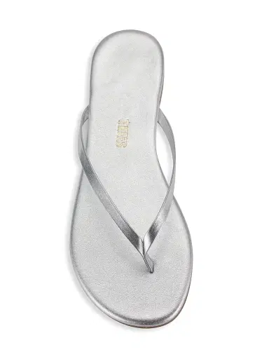 TKEES Women's Metallics Leather Flip Flops - Fairylust - Size 11 | Thumbnail 5
