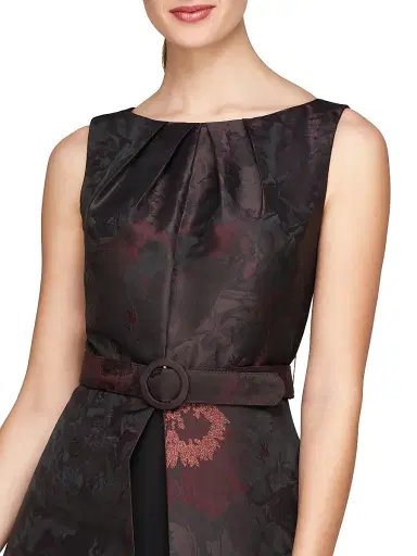 Kay Unger Women's Babette Walk-Thru Belted Jumpsuit | Thumbnail 5