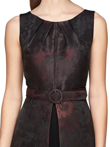 Kay Unger Women's Babette Walk-Thru Belted Jumpsuit | Thumbnail 6