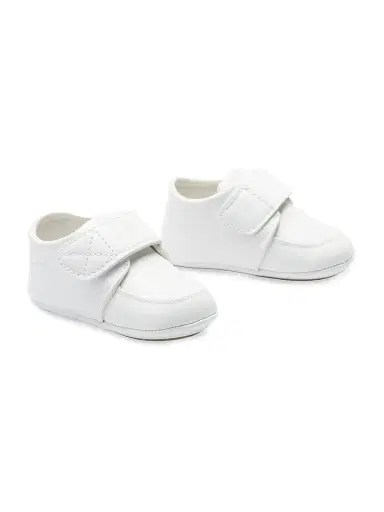 Moustache Baby Boy's Grip Tape Shoes - White 5 (Baby) | Thumbnail 3