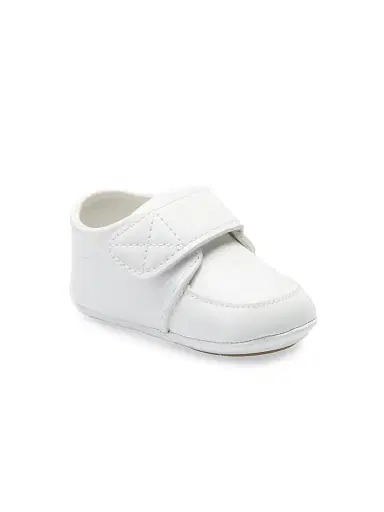 Moustache Baby Boy's Grip Tape Shoes - White 5 (Baby) | Thumbnail 1