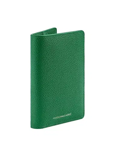 MAISON de SABRÉ Men's Leather Passport Holder - Emerald Green | Thumbnail 4 MAISON de SABRÉ Men's Leather Passport Holder - Emerald Green | Thumbnail 4