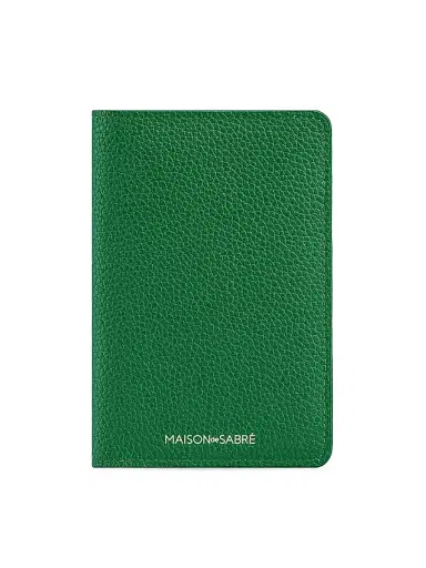 MAISON de SABRÉ Men's Leather Passport Holder - Emerald Green | Thumbnail 1 MAISON de SABRÉ Men's Leather Passport Holder - Emerald Green | Thumbnail 1