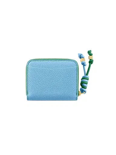MAISON de SABRÉ Women's Leather Zipped Wallet - Sky Emerald | Thumbnail 3 MAISON de SABRÉ Women's Leather Zipped Wallet - Sky Emerald | Thumbnail 3
