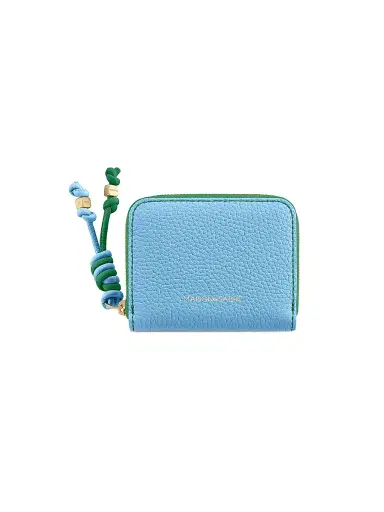 MAISON de SABRÉ Women's Leather Zipped Wallet - Sky Emerald | Thumbnail 1 MAISON de SABRÉ Women's Leather Zipped Wallet - Sky Emerald | Thumbnail 1