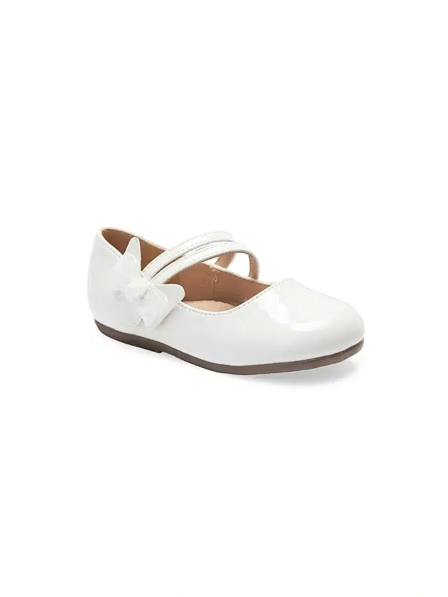 Baby Girl's & Little Girl's Evelina Flats - White 10 (Toddler)