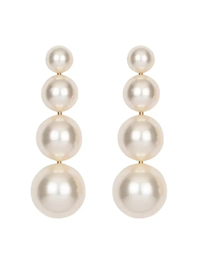 Women's Palma 18K-Gold-Plated & Imitation Pearl Drop Earrings - White