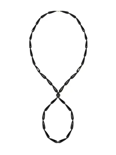 Jennifer Behr Women's Ava Onyx Beaded Necklace - Black | Thumbnail 1