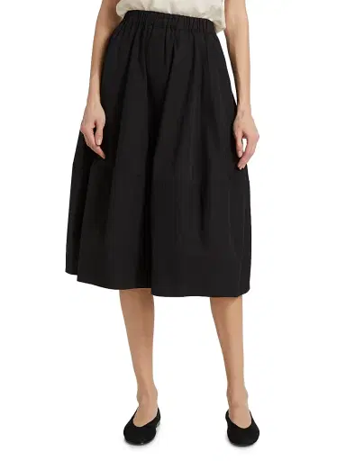 Co Women's Bubble tton Poplin Skirt - Black | Thumbnail 3