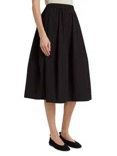 Co Women's Bubble tton Poplin Skirt - Black | Thumbnail 4