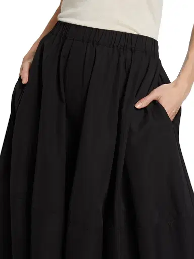 Co Women's Bubble tton Poplin Skirt - Black | Thumbnail 6