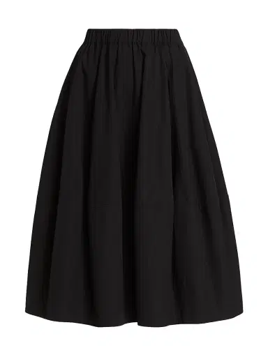 Co Women's Bubble tton Poplin Skirt - Black | Thumbnail 1