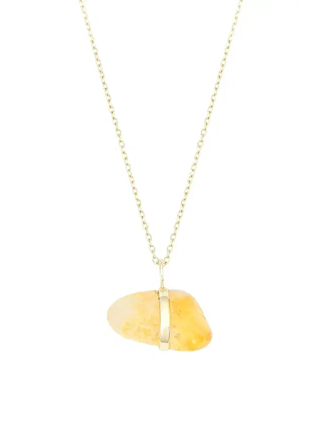 Women's 14K Yellow Gold & Birthstone Pendant Necklace - November