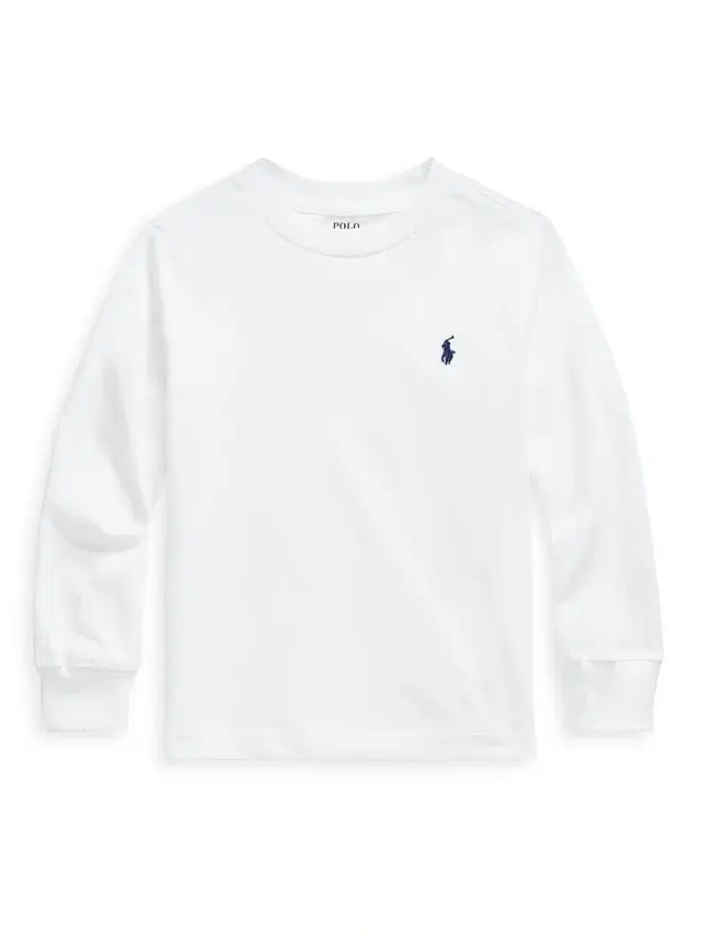 Polo Ralph Lauren Little Boy's & Boy's Cotton Jersey Long-Sleeve T-Shirt - White