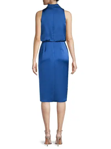 Aidan Mattox Women's Cowl-Neck Cocktail Dress - Deep Ocean | Thumbnail 5
