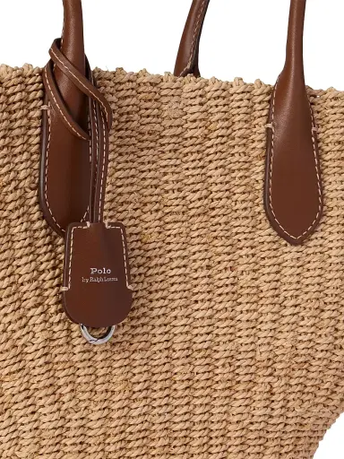 Polo Ralph Lauren Women's Bellport Raffia Basket Tote Bag | Thumbnail 7